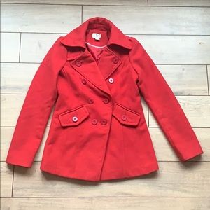 Red Pea Coat
